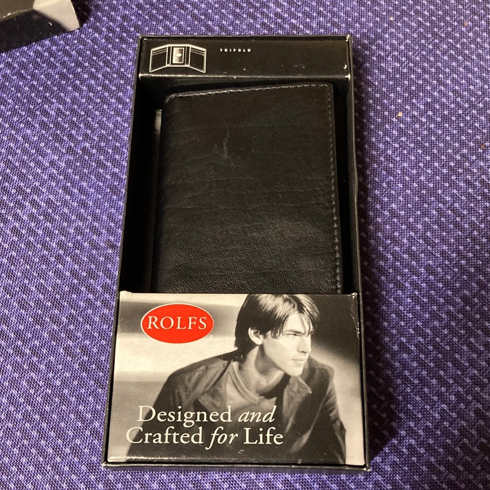 Rolf’s trifold wallet black